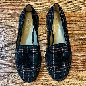 Cute plaid loafers! 7m. Never worn! In perfect condition!